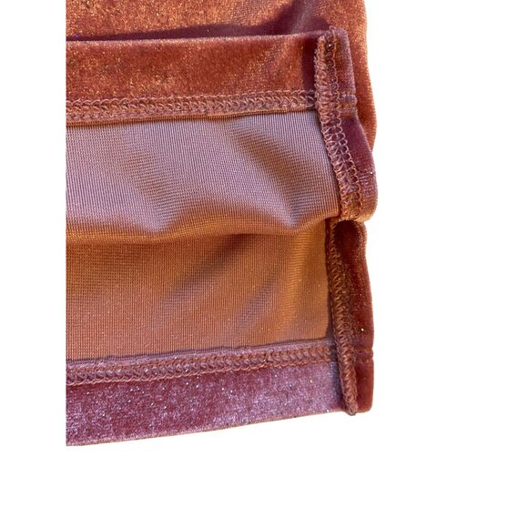 Old Navy Women 1X Plus Top Bright Pink Velvet Glitter Short Sleeve Quiet Luxury - Picture 15 of 15